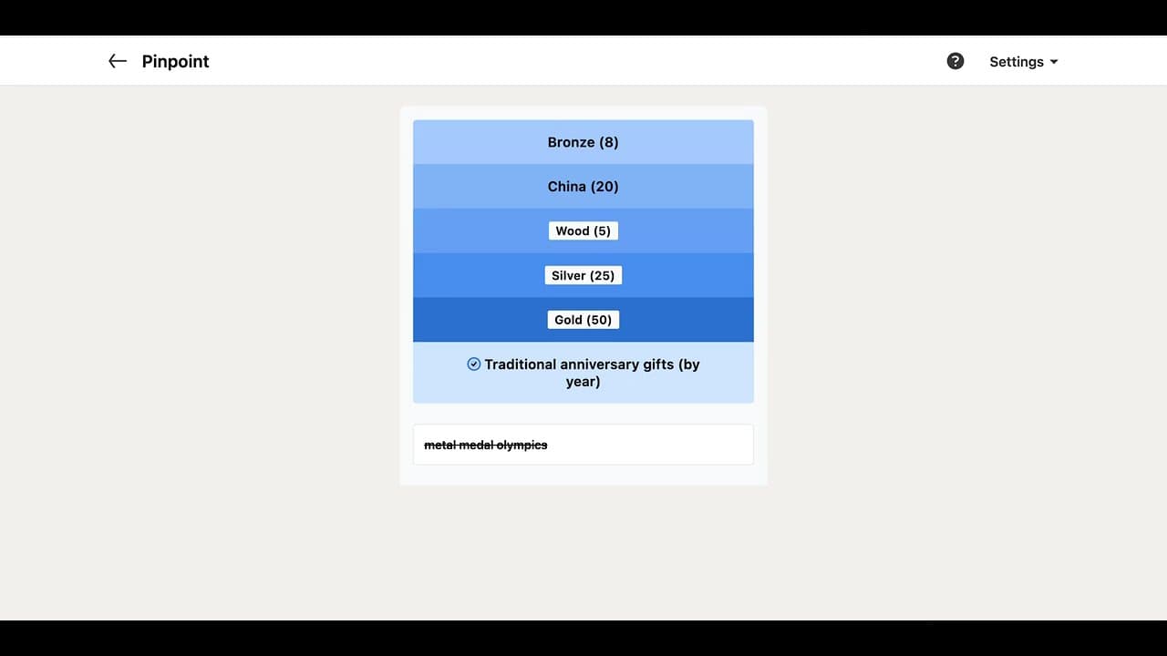 Pinpoint Answer Video Guide