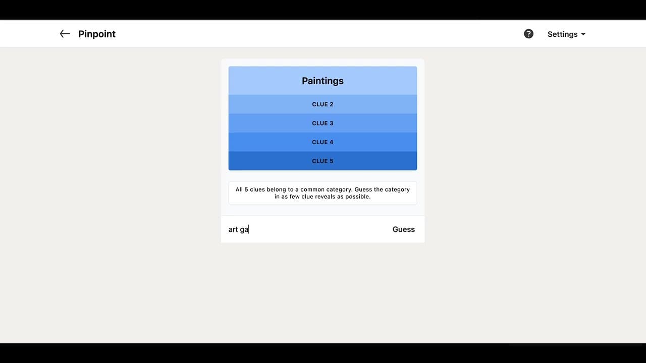Pinpoint Answer Video Guide